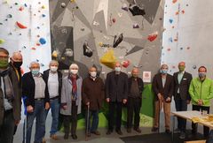 Gruppenfoto Ehrung langjähriger Vereinsmitglieder