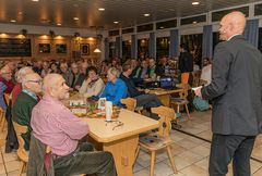 Volles Haus in der Sportstätte Kreuzeiche in Reutlingen beim Ehrungsabend des DAV Reutlingen