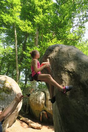 Bouldern im Wald von Fontainebleau